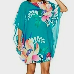 Trina Turk Anissa Floral Caftan Dress L